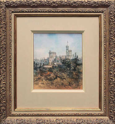 Шарлемань Адольф Иосифович. Пейзаж с замком